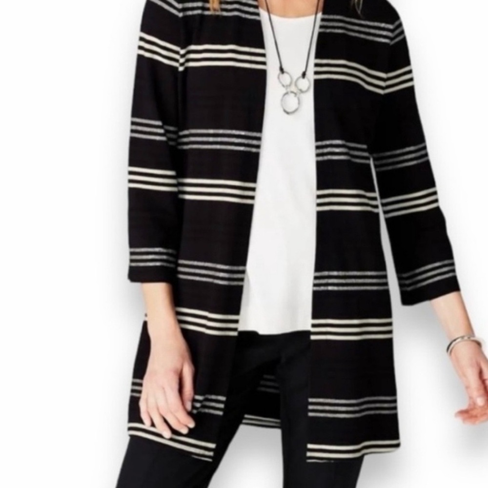 J.‎ Jill Women’s Medium Classic Minimal Modern Workwear Travel Cardigan Sweater